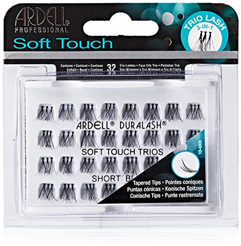 ArDELL Soft Touch Trios - Ciglia per occhi, corte, colore nero