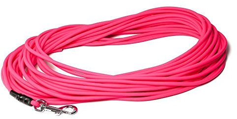 Mystique® Biothane Schleppleine rund 6mm Standard Karabiner neonpink 10m
