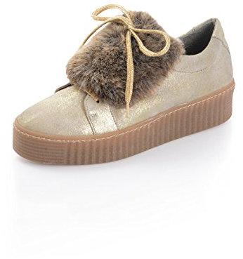 Alba Moda Damen Sneaker mit derber Gummisohle 38