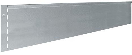 bellissa – Rasenkante Metall verzinkt 118x19,5 cm, Nutzlänge 5,75m - Flexible Rasenbegrenzung aus wetterfestem Stahlblech für saubere Rasen- & Beetabgrenzung - Beeteinfassung Kante robust & langlebig