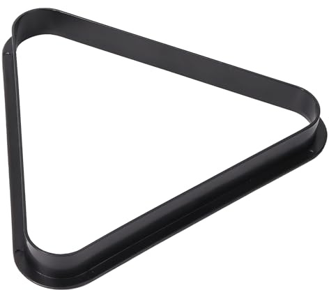 GSE Games & Sports Expert Black Plastic Billiard 8-Ball Triangle Racks or 9-Ball Diamond Pool Ball Racks Fit Standard 2-1/4 Billiard Pool Balls (8 Ball Triangle)