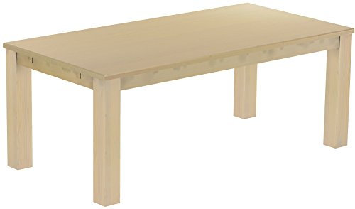 Esstisch Rio Classico 200x100 cm Birke Holz Pinie Massivholz Esszimmertisch Echtholz ausziehbar vorgerichtet für Ansteckplatten Brasilmöbel