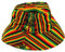 Mia Jewel Shop Rasta Tribal Print Gestreift Muster Eimer Hut Reggae Angelkappe mit Gurt - mehrfarbig - Einheitsgröße