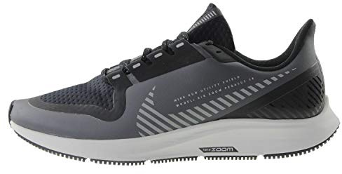 Nike W Air Zoom Pegasus 36 Shield, Women’s Track & Field Shoes, Multicolour (Black/Black/Metallic Silver 001), 4 UK (37.5 EU)