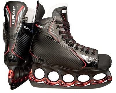 GRAF PK2900 Skate mit T - Blade System Black Edition Senior, Weite :D, Größe:4.5 = 37 1/3