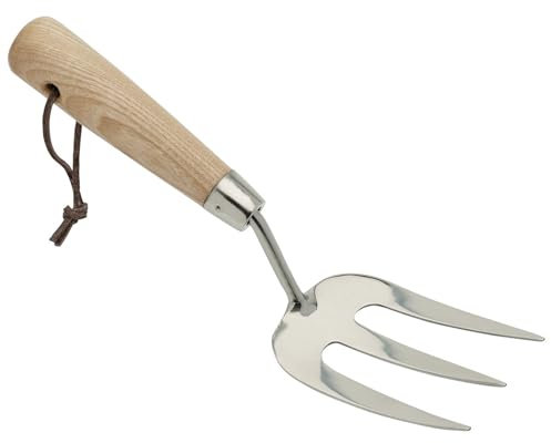 Draper Heritage 99025 Stainless Steel Hand Weeding Fork with Ash Handle