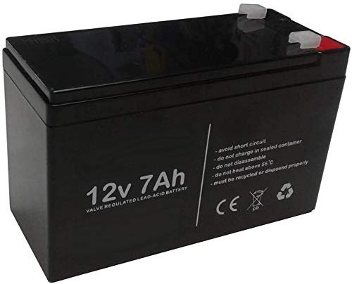 ANFEL Batteria al Piombo Ricaricabile 12V 7AH 20hr per allarmi antifurti ups lampade di Emergenza Giocattoli peg perego 7,2Ah 7,5Ah