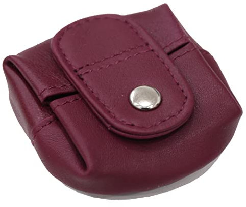 Van Der Rich ® - Petit Mini Porte-Monnaie en Cuir - Femme/Homme (Bordeaux)