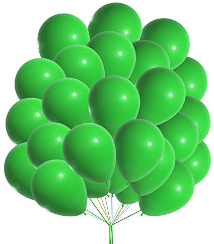 Green Balloons 30 pcs 10 Inch Green Balloons for KIds Birthday Balloon Garland Balloon Arch Birthday Party Wedding Baby Shower Decorations