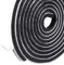 RFWIN Door Draft Excluder Tape Door Window Frame Brush Seal Strip Adhesive Weatherstriping 9mm x 9mm x 5m Draft-Air Stopper High-Density