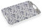Bandeja Versa Hojas Azul 31 x 3 x 46,2 cm Melamina