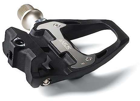 ANSJS Rennradpedale, leichte Clipless-Fahrradpedale mit Stollen-Set, kompatibel mit SPD-SL-System, 6-Grad-Schwimmer-Clipless (R21)