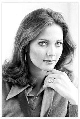SPERKY Vintage-Poster der Filmschauspielerin Lynda Carter, Leinwand-Poster, Wandkunst, Dekor, Bild, Gemälde für Wohnzimmer, Schlafzimmer, Dekoration, ungerahmt, 40 x 60 cm