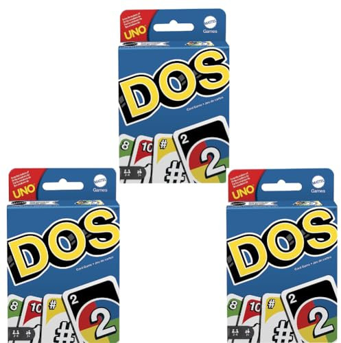 Mattel Uno Dos Kartenspiel (3 Stück)