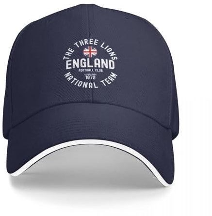 ZAMASS Basecap England Fußball England Fußball Team England Baseball Cap Anime Kinder Hut Mann Caps Caps Frauen Männer Geschenk