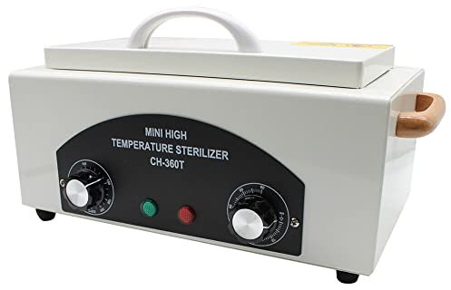 300 Watt Heißluftsterilisator, Sterilisieren Studio Kosmetik Pediküre Tattoo Nägel mit Timer und Kontrollleuchte für Friseursalon