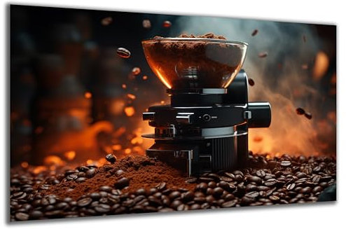 DARO Design - Wand-Bild auf 6mm HDF 84x56 cm Kaffee-Mühle - Wand-Deko Bilder Geschenk