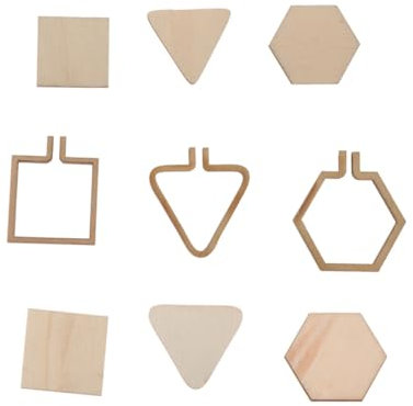 DIYEAH 4stücke Mini Stickrahmen Kreuzstichrahmen Aus Holz Quadratische Form Diy Basteln Kit-rahmen Für Handarbeiten Und Stoffmalerei