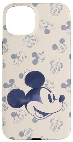 iPhone 15 Plus Disney Mickey and Minnie Mouse Heads Retro Vintage Classic Case