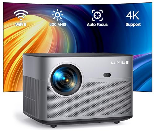 WiMiUS Auto Focus & Keystone Projector with Touch Screen