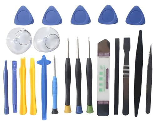 NHQZ 21 in 1 Cacciavite di Precisione, Set cacciaviti,Set cacciaviti Professionali,cacciavite per cacciaviti precisione,cacciavite Multifunzione Magnetico Kit di Cacciavite Multifunzione Blu e Giallo