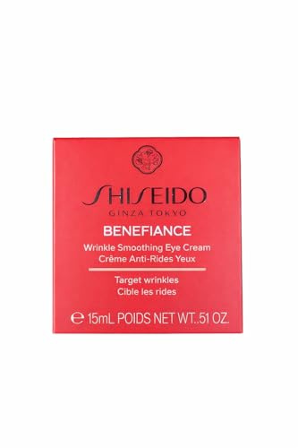 Shiseido Benefiance Wrinkle Smoothing Eye Cream – Augencreme gegen Falten, intensive Feuchtigkeitspflege, 15 ml