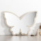 Heilmetz Kinderspiegel 2 Stück, Schmetterlingsform Spiegel für Kinderzimmer Babyzimmer Kinder Badezimmer Wanddeko, 3D Acryl Wandspiegel mit Holz Rahmen