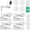 4 Piezas Soporte Cámara Vigilancia por TP_Link, Compatible con Modelos C225/C200/C210/C220/Tc70, Kasa Ec70/Kc410s, Soporte Montaje Pared Cámaras, Soporte de Cámara ángulo Ajustable
