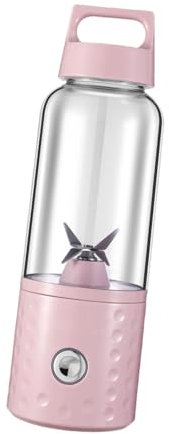 Fenteer Frullatore Tascabile E Spremiagrumi Elettrico, ROSA