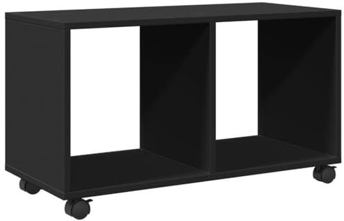 vidaXL Rollschrank Schwarz 72x33x42,5 cm Holzwerkstoff