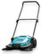Briconess.com Spazzatrice Scopa rotativa da Esterno con 3 spazzole rotanti Contenitore 20 lt per Cortili e Giardini