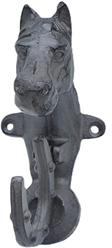 SGKOMN Sliding Barn Door Handle Horse's Head and Hoof Door Knocker for Front Door, Wrought Iron Rustic Gate Knockers for Garden/Porch/Home Deocr