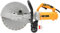 Sierra de hormigón eléctrica, sierra circular eléctrica con cable, cortador de hormigón, cortador de hormigón, sierra de corte, cortador de pavimentos, con disco de corte de diamante de 350 mm, 3000 W