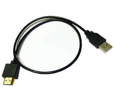 GOLOVENLD Câble d'alimentation portable USB 2.0 vers HDMI 0,5 m pour une compatibilité facile des appareils
