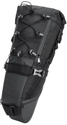 RTRCAGAKM Passend for NEWBOLER Fahrradtasche, 10 l, Satteltasche mit großem Fassungsvermögen, Faltbare Hecktasche