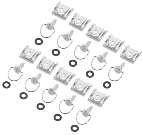 VIPIH 10x Vis de Fixation Rapide à Quart de Tour pour Panneau de carénage, 14mm Vis de Verrouillage fit for Automobile Moto Camion Accessoires