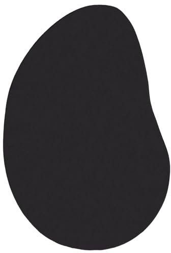 vidaXL Teppich HUARTE Schwarz 160 x 230 cm Polyester, Wohnzimmerteppich, modernes Design, faltbar, rutschfeste Unterlage, aus Polyester, große Fläche für gemütliche Innenausstattung