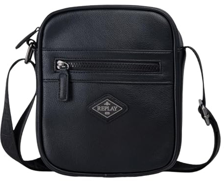 Replay Herren Umhängetasche, Black 0098 (Schwarz), Einheitsgröße