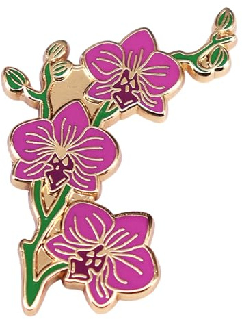 Elegant Orchids Brooch Featuring Exquisite Craftsmanship Flower Lapel Pin Women Jewelry Metal Texture For Women Orchids Brooch