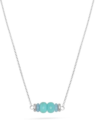 Tamaris Schmuck - Halskette für Damen aus Edelstahl mit bunten Steinen, Sommerlich und Elegante Schmuckstücke, wasserfest aus Edelstahl