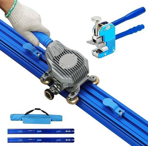 Großformatige Fliesenschneidemaschine Mit Fliesenzange Und Mehrfachsaugnäpfen – Größerer Griff Und Robuste Aluminiumkonstruktion Für Präzises Schneiden Der Meisten Fliesenarten,3.8m
