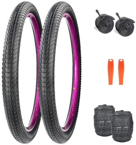 WEEROCK Neumático de bicicleta de 20 x 2,125,24/26 x 2,25 pulgadas, a prueba de pinchazos, 20/24/26 pulgadas, neumático plegable para bicicleta de montaña, bicicleta de montaña, BMX, bicicleta de