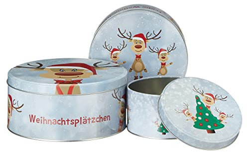 Cepewa Gebäckdose Keksdose Plätzchendose Weihnachten (60849)