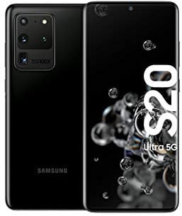 Samsung Galaxy S20 Ultra 5G Smartphone Bundle (17,44 cm) 512 GB interner Speicher, 16 GB RAM, Hybrid SIM,Android inkl. 36 Monate Herstellergarantie [Exklusiv bei Amazon]Deutsche Version, cosmic black