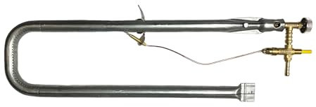 Franza Bruciatore per Barbecue BBQ Universale Completo di Rubinetto valvolato con Sicurezza funzionante a Gas GPL bombola - BF17