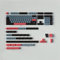 8008 Tastenkappen, 172 Tasten, Cherry Profile Doubleshot, Tastenkappen-Set passend für 60%, 65%, 95% Cherry MX-Schalter, ISO-ANSI-Layout, mechanische Tastatur