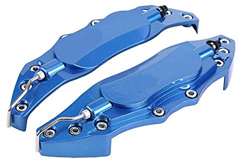 EBTOOLS Rot Bremsenabdeckungen BremssattelAutomotive Performance Bremssättel Abdeckung 2 Stück Auto Aluminium Bremssattel Schutzabdeckung für Radnabe 16in-17in Medium(Blau)