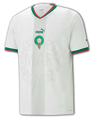 PUMA Marokko WM 2022 Away Trikot Herren weiß/grün, XL