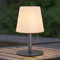 MALUX LED Akku Tischlampe Kabellos Warmweiß Dimmbar 8 Farben Farbwechsel Outdoor Tischlampe Wasserdicht IP44 Ideales led tischlampe Dekor für Haus Garten Hotel Balkon Esstisch (Grau)