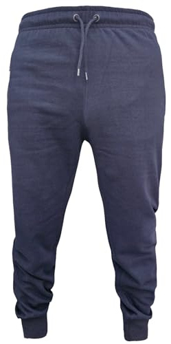 True Face Mens Fleece Joggers Jogging Bottoms Sweatpants with Zip Pockets Casual Elasticated Cuffed Pants Tracksuit Trousers for Workouts and Sports
